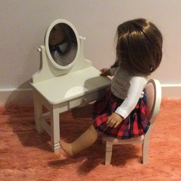 Doll Vanity and Chair - Picture 1 of 4